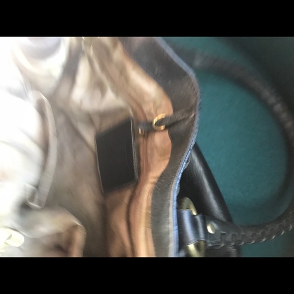 COACH HAMPTONS VINTAGE BLACK LEATHER CARRYALL BAG - Picture 10 of 10